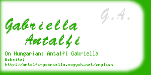 gabriella antalfi business card